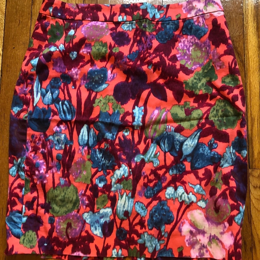J Crew floral skirt (size 6)